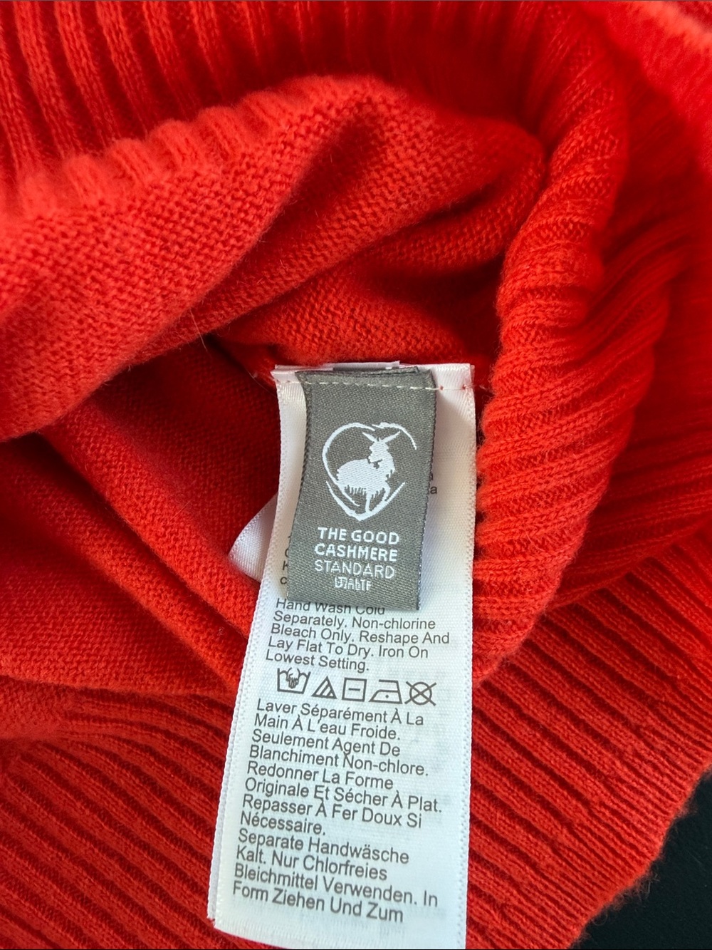 J. Crew Tomato Red Cashmere Crewneck Cropped Sweater - Picture 5 of 5